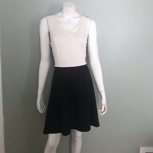 Cynthia Rowley two toned dress with exposed zipper